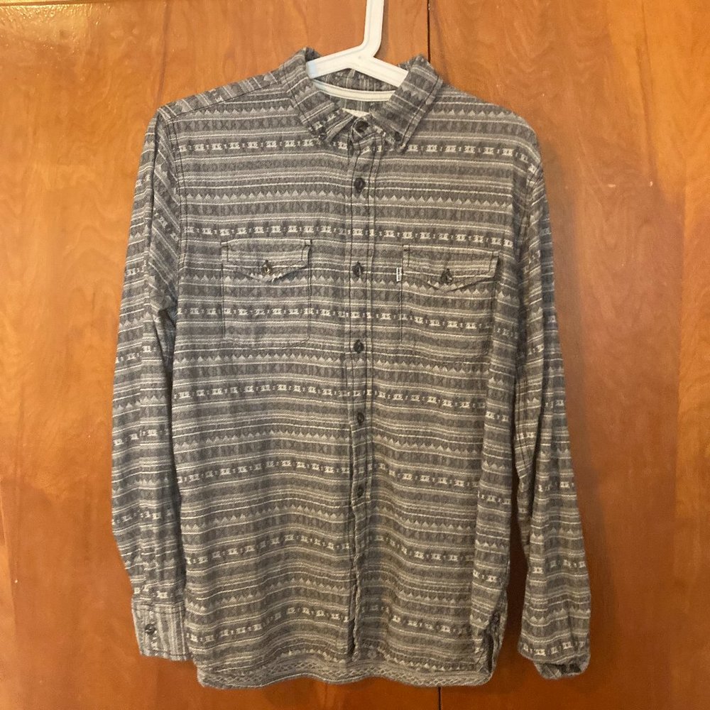 Vintage Gray Levi's Button Down Shirt Men's Small